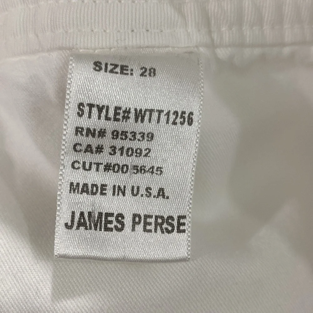 James Perse white cargo jean size 28 - Picture 7 of 15